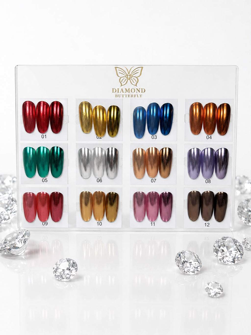 Nail Art Powder 12 Pcs